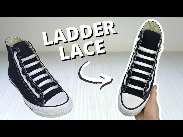 LADDER LACING SHOES TUTORIAL (EASY Way)