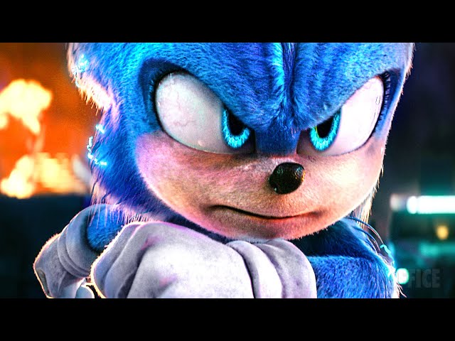 Sonic VS Shadow FIGHT (Lightning Form) | Sonic 3 | CLIP