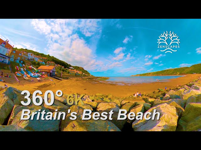 Britain's Best Beach - over 1 hour of luscious beach relaxation at Runswick Bay, Yorkshire.