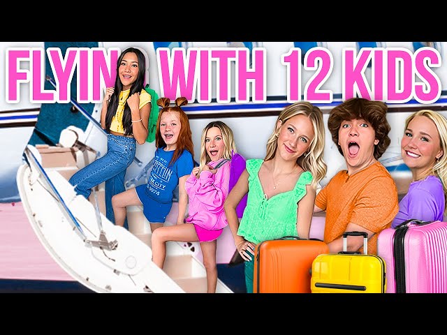 FLYiNG w/ 12 KiDS for 12 HOURS 😱 **GONE WRONG**