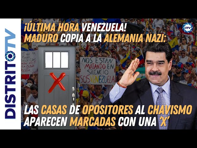 🔴Escándalo en Venezuela. Maduro imita a Hitler marcando casas de opositores con una ‘X’🔴