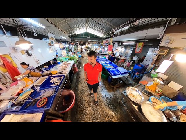 360° Lan Pho Na Kluea Market ( Fish market in Pattaya ) 06.09.2024