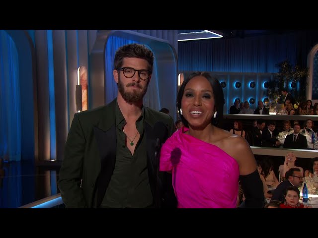 Andrew Garfield & Kerry Washington Present Female Actor Motion Picture Musical/Comedy | 82nd Globes