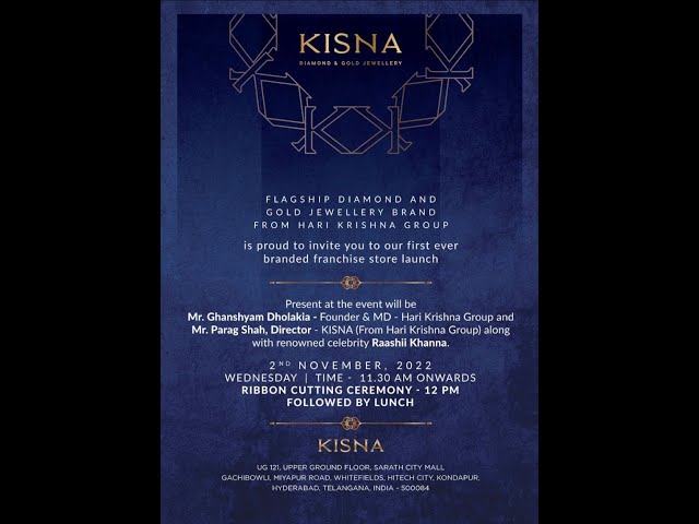 Kisna Diamond Jewellery Ribbon Cutting Ceremony