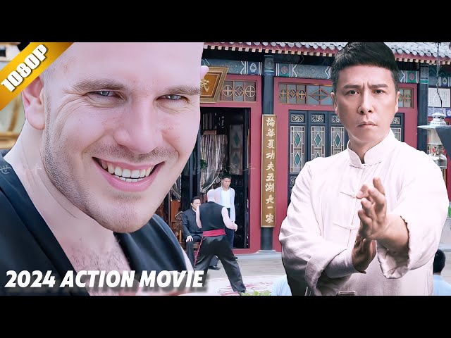 The strongman was arrogant, Tai Chi master knocked him down with one punch #movie #kungfu