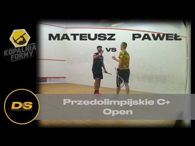 Turniej squasha: Przedolimpijskie C+ - Mateusz vs Paweł (skróty)