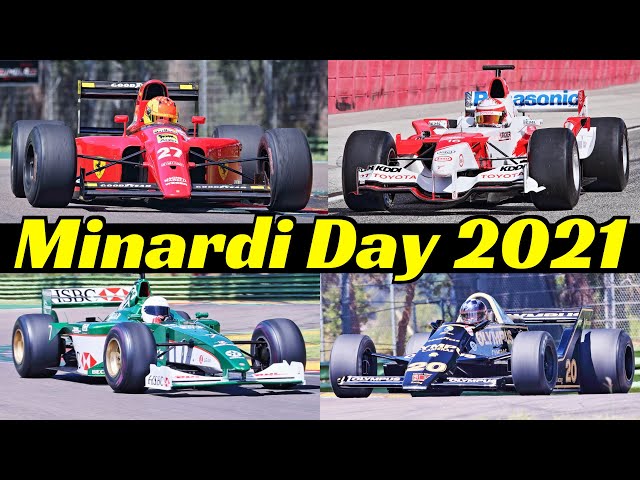 5° Historic Minardi Day 2021 Formula One [F1] - Ferrari 643 F1, Toyota TF105, Jaguar R3 V10 & More!