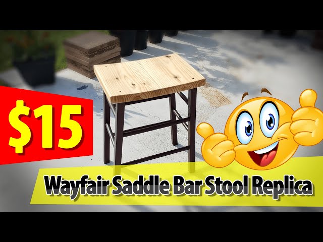 Saddle Bar Stool DIY Replica Of Wayfair's Best Seller