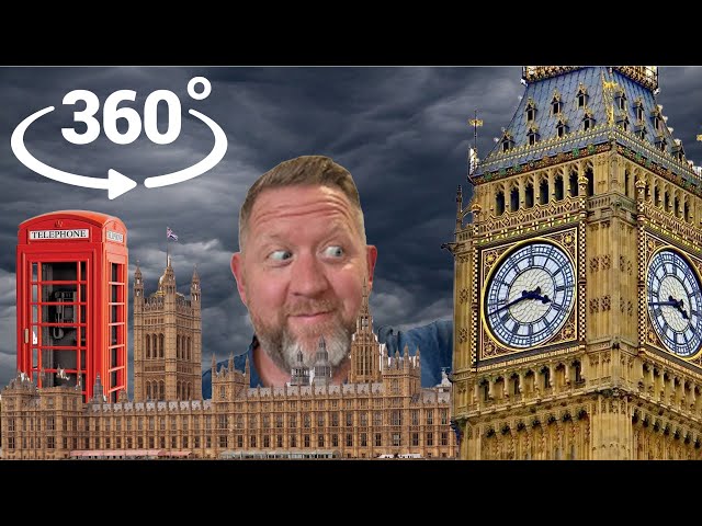 360 degree run around London | Big Ben, Westminster Palace, Buckingham Palace | Treadmill Run | ASMR