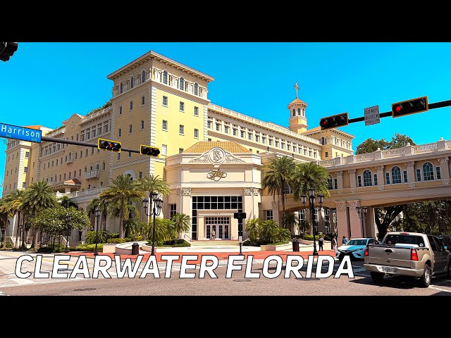 Clearwater Florida. Scientology Church, Tom Cruise House HDR 4K Walking Tour