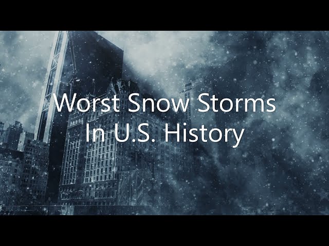 Top 3 WORST Snow Storms in U.S. History - (Crazy Blizzards)