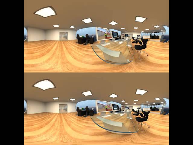 Bridgehouses Stereo 360 degree video test