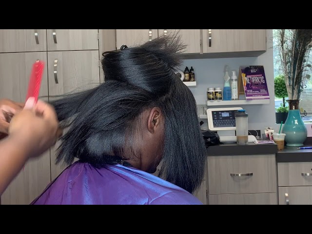 How To press Coarse Textured Hair| How To Handle Coarse Texture Hair