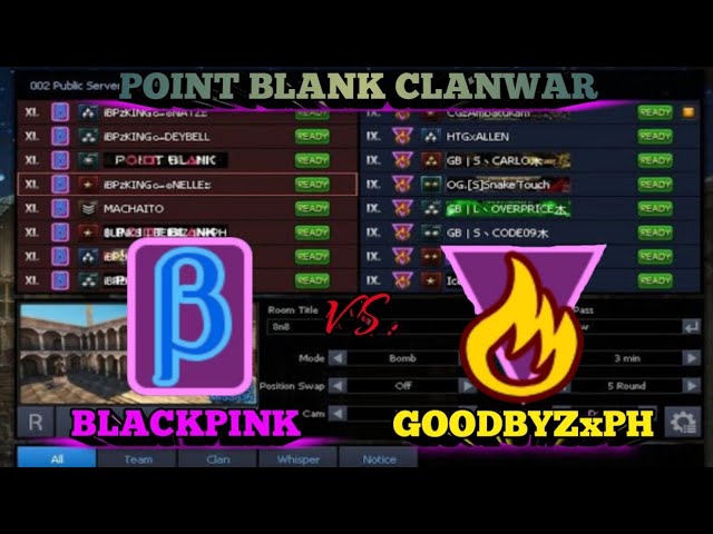 BLACKPINK vs. GOODBYZxPH (Point Blank Clanwar PH) | BLACKPINK PBPH