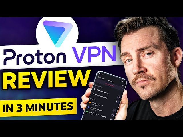 ProtonVPN review | Solving Proton VPN in 3 minutes (Is It GOOD?)