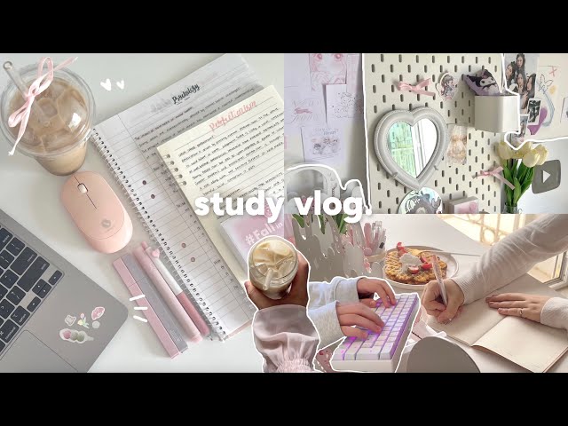 Finals week 🖇️ study vlog, being very productive, lots of coffee, daily life routines etc.