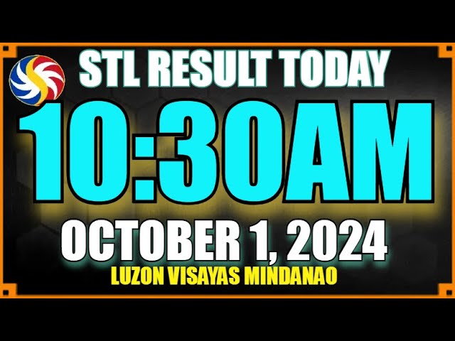 Stl Results Today 10:30am Mindanao Visayas OCTOBER 2 2024