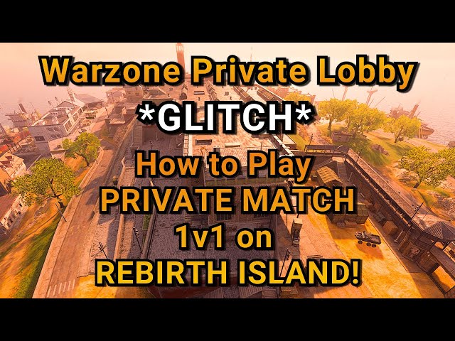 *GLITCH* Rebirth CUSTOM LOBBY! 1v1 Friends - PRIVATE MATCH #callofduty #warzone #rebirthisland