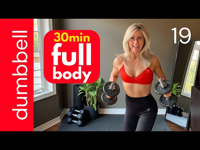 DUMBBELL WORKOUT full body weight training at home! [strength & muscle]