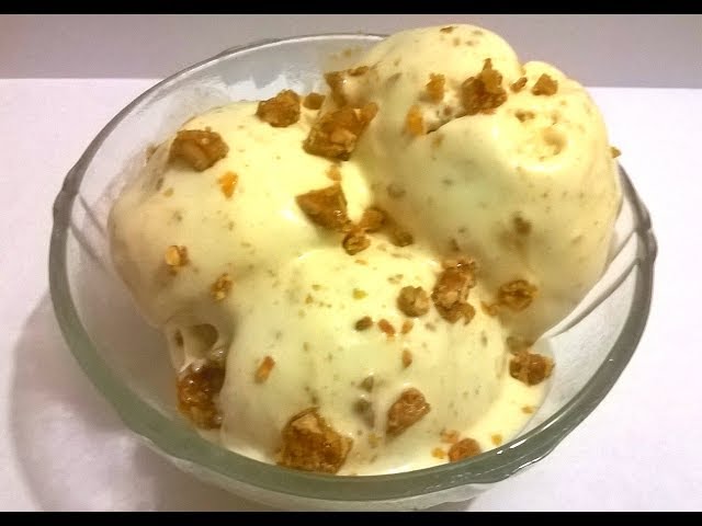 Butter Scotch Ice Cream, Butterscotch Recipe, Homemade Butterscotch Ice Cream, Eassy Desserts