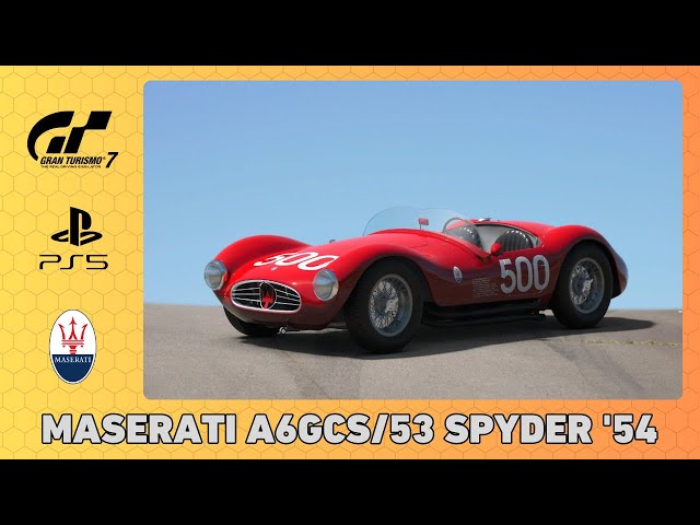 MASERATI A6GCS/53 SPYDER '54 - GRAN TURISMO 7 LEGEND CARS