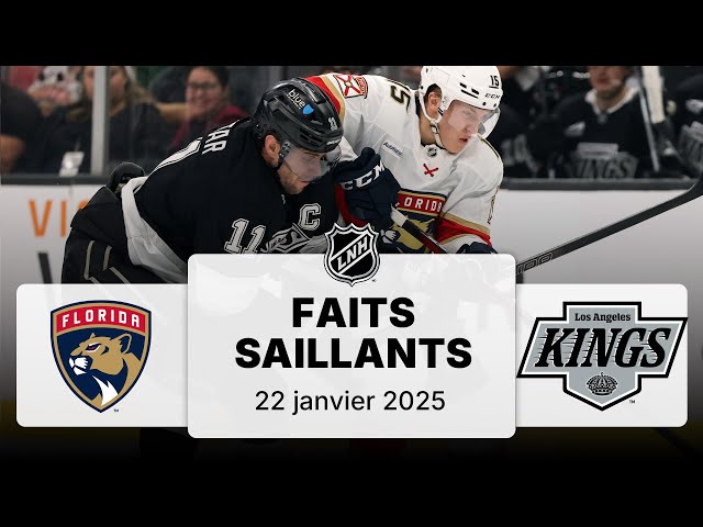 Panthers vs Kings 22/01/25 | Faits saillants