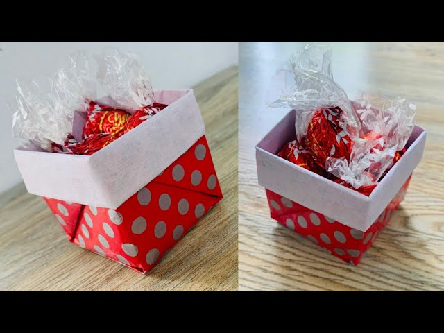 easy paper box making | paper crafts | paper box | cute paper box folding | origami paper box