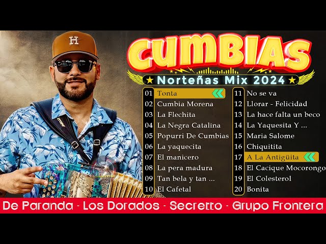 Popurri de Cumbias Norteñas Para Bailar⚡De Paranda - Frontera - Secretto⚡Cumbias Norteñas Mix 2025