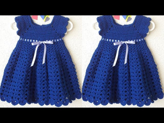 NEW Arrival Collection of Free Crochet baby girls frocks/Winter Seasons Kids Dresses Collection