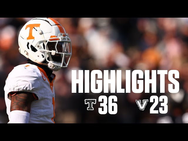 HIGHLIGHTS: No. 8 Vols 36, Vanderbilt 23 (Nov. 30, 2024)