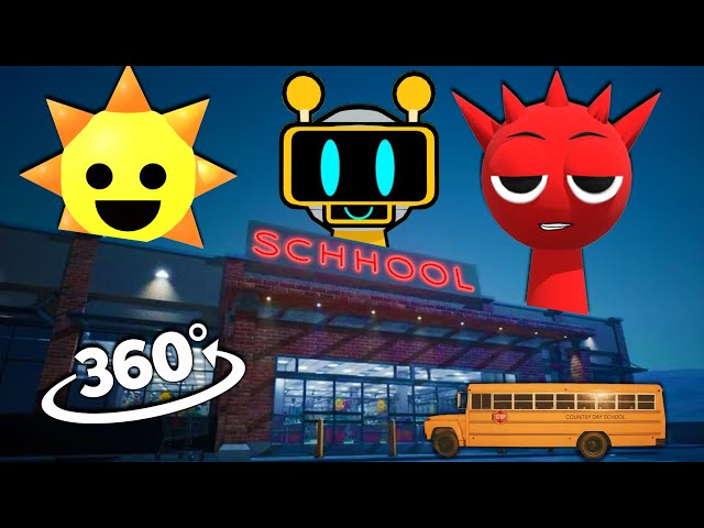 Incredibox Sprunki in School! | 360° VR Animation