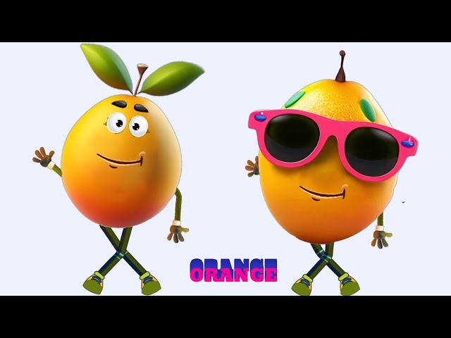 MR MANGO , MR ORANGE FRUITY NURSERY DANCE  For Kids - Best Kids Videos Hello Hello Kids Song