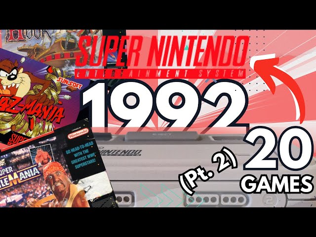 20 🟢🔵🟡🔴 SNES games released in 📆 1992 (Pt . 2) |  A LOT of games this year but REALLY GOOD❓