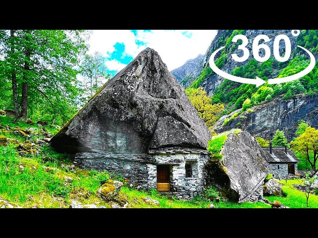 BEST 360° Virtual Tour / Real Life HOBBIT Town / Unique Traditional Swiss Village / Sabbione