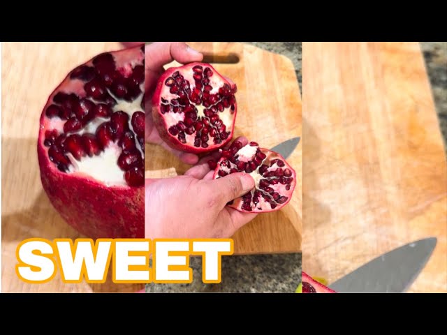 HOW TO PEEL POMEGRANATE THE FAST AND EASY WAY #satisfying #pomegranate