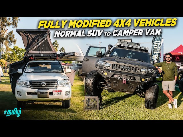 🗿Modified 4x4 Vehicles⚡️ | Normal Car's Convert to Camper Van💯 | #dubaitamil #dubai