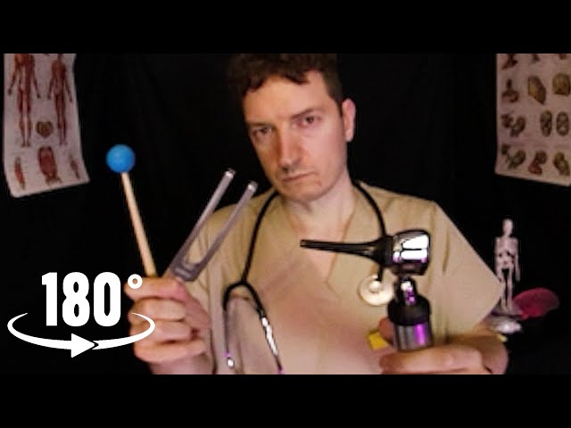 ASMR VR180 | Something In Your Ear👂Ear Cleaning, Otoscope, Tuning Fork