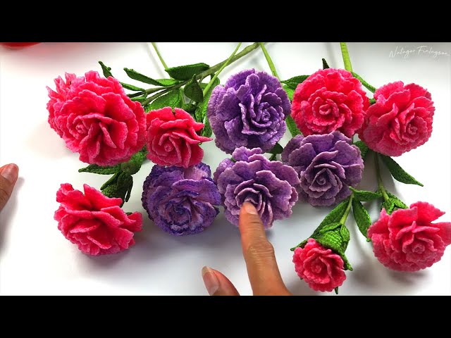 Stunning Crochet Carnation Flower Tutorial