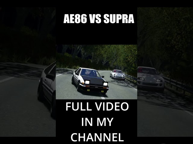 Toyota AE86 vs Mk4 Supra!