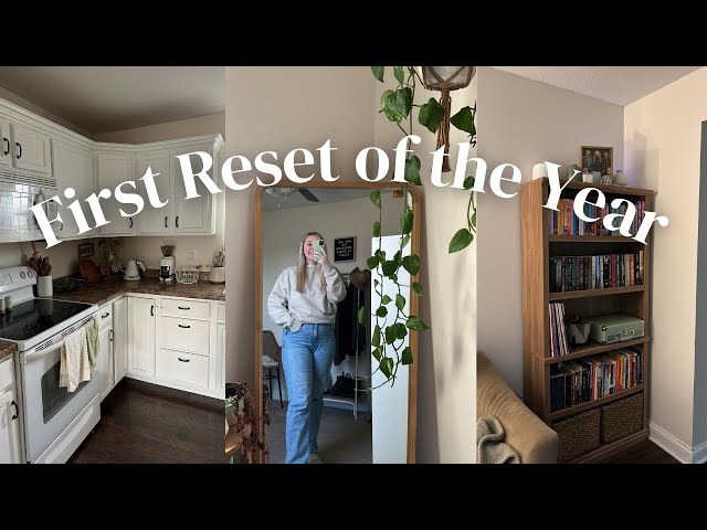 first reset of the year//cleaning and planning