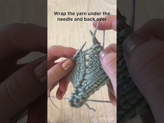 How to Yarn Over (YO) Increase in Knitting