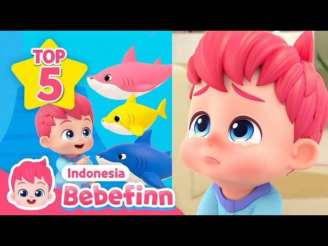 [BEST 5] Bayi Hiu & Boo Boo Song | Kumpulan Lagu Anak | Bebefinn Bahasa Indonesia