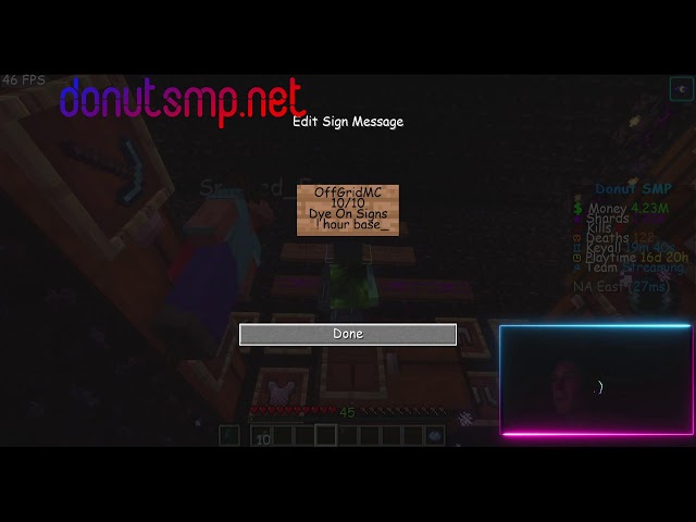 DonutSMP Glow Squid & Dyes