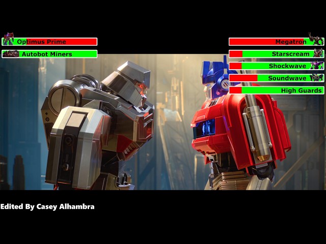 Transformers One (2024) Final Battle with healthbars 3/3