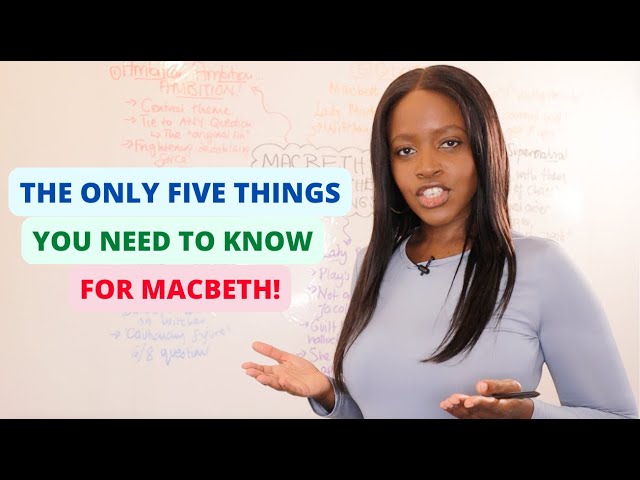 Studying Macbeth? Use These FIVE Points In ANY Question (GCSE English Literature Paper 1 Mock Exams)