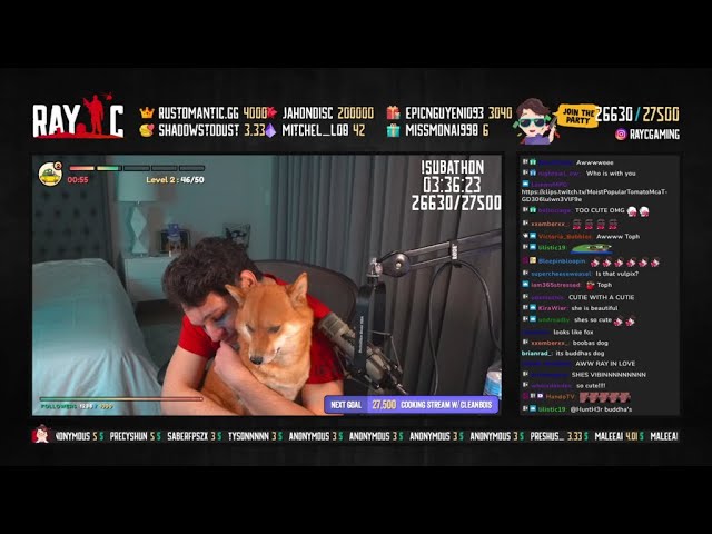 Ray_C HUGS Buddha's dog TOPH at the IRL CB MANOR