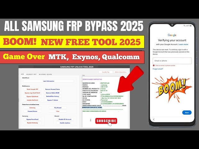 SAMSUNG FRP BYPASS ANDROID 14/13/12 2025 | ALL SAMSUNG UNLOCK TOOL 2025