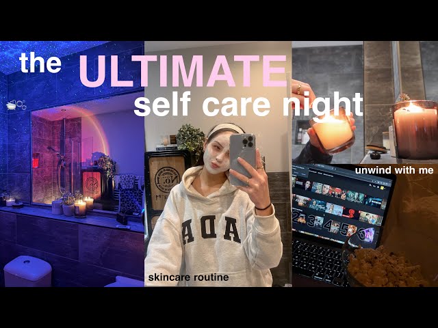 the ULTIMATE selfcare night 🫧 my 27 step pamper routine, skincare & haircare