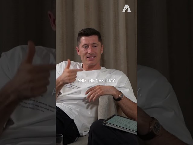 Robert Lewandowski about Arjen Robben and his work etic