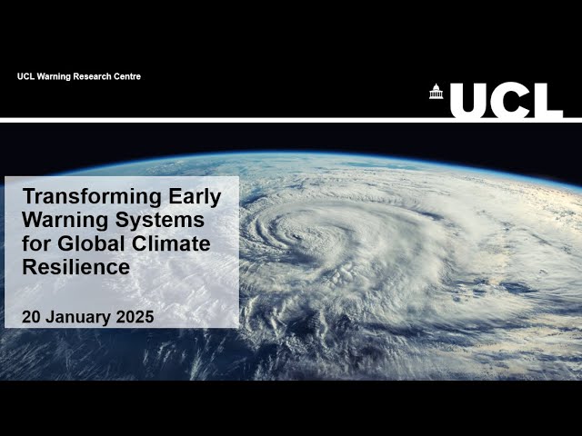 Transforming Early Warning Systems for Global Climate Resilience with Dr Bapon Shm Fakhruddin